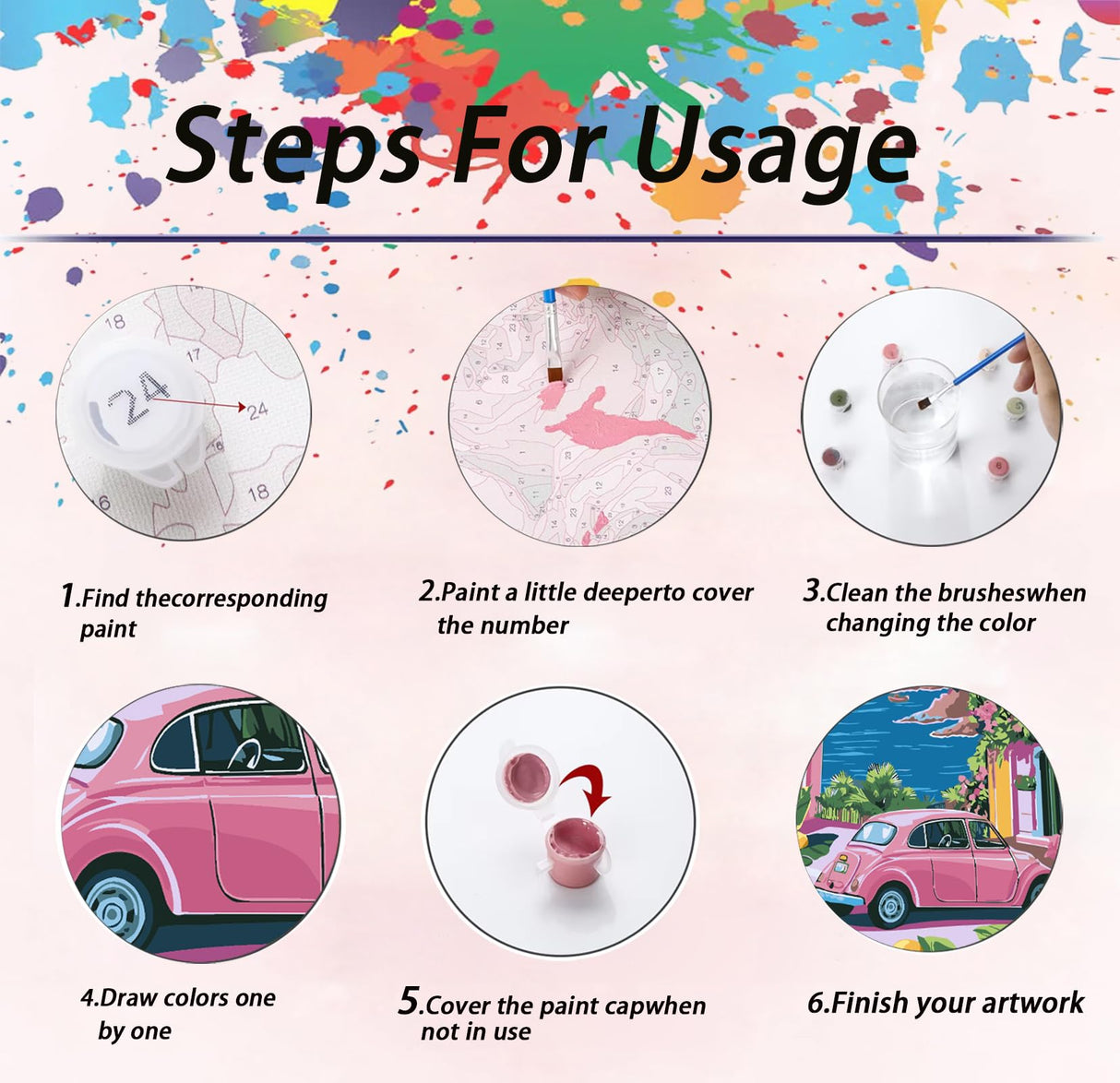 4Pack Paint by Numbers for Adult,Cityscape Paint by Numbers Kit for Adults Beginners,DIY Paint by Numbers Acrylic Paint CanvasPainting Kits Art,Home Wall Decor, 10X14 inch(Without Frame) APTDYIGL