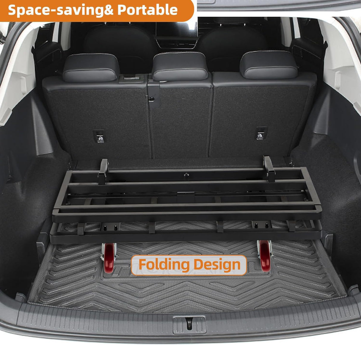 Eastrexon Folding Drywall Cart, Drywall Dolly w/ 5" Swivel Casters, 44.5" x 22" x 40" Plywood Cart w/ 2000 LBS Load Capacity, Portable Panel Truck Cart for Handling Plywood, Plasterboard, Glass Eastrexon
