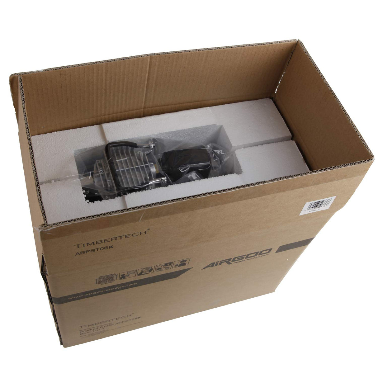 Timbertech ABPST08K Airbrush Compressor Complete Set with Upgraded Cooling Fan and Airbrush Accessories for Airbrushing Hobby, Body Tattoo, Model Painting, Automotive Graphic, Make-up(110-120V) TIMBERTECH