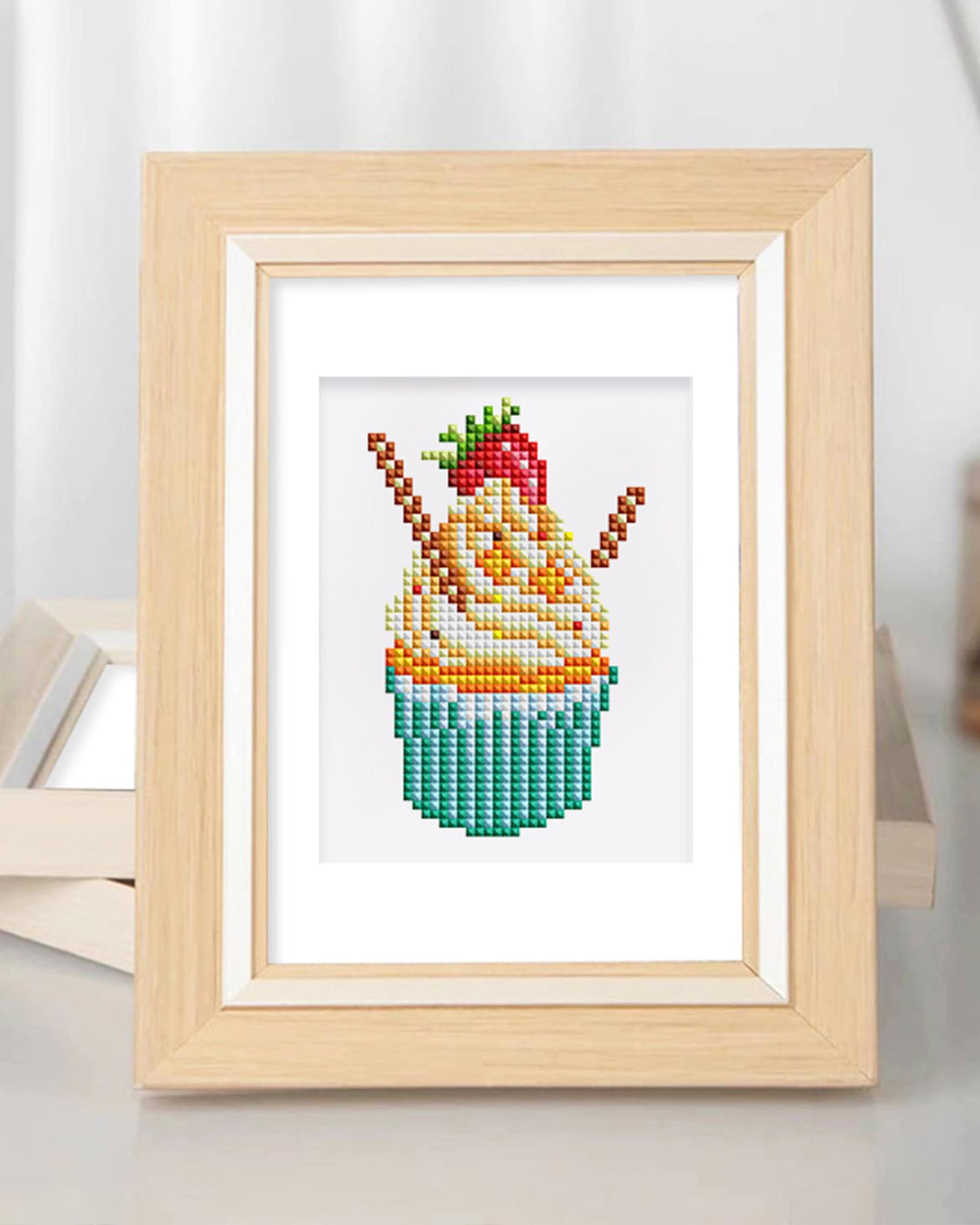 PeakLuv 12 Pcs Small Diamond Art Kits, Cake Mini Diamond Painting Kits for Adults Beginners, 5D DIY Square Drill Diamond Dots, Quickly Finishable Mini Gem Art for Home Wall Desktop Decor, 6X7in PeakLuv