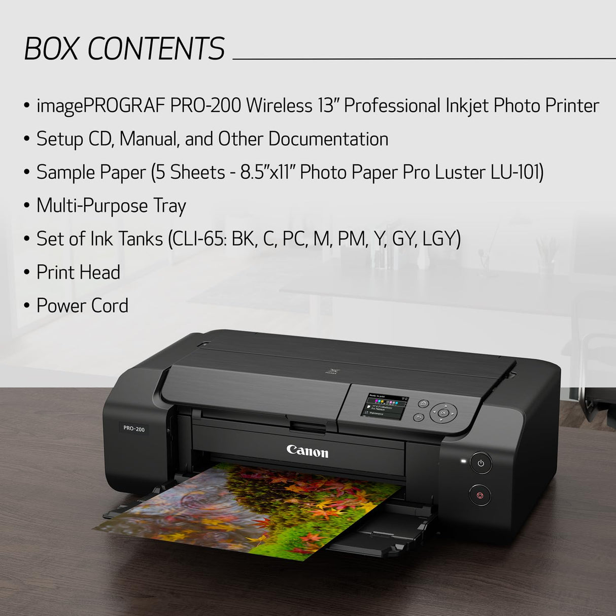 Canon PIXMA PRO-200 Wireless Professional Inkjet Photo Printer Canon