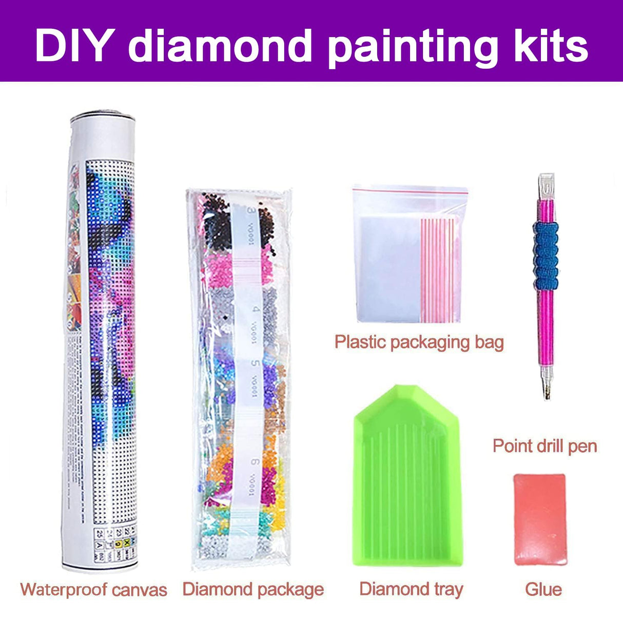 croshom Diamond Art Kits for Adults, Halloween Magic Hat Diamond Painting Kits, 5D DIY Diamonds Art Painting Kit, Full Round Drill for Home Wall Decor Gifts 14" x 14" croshom