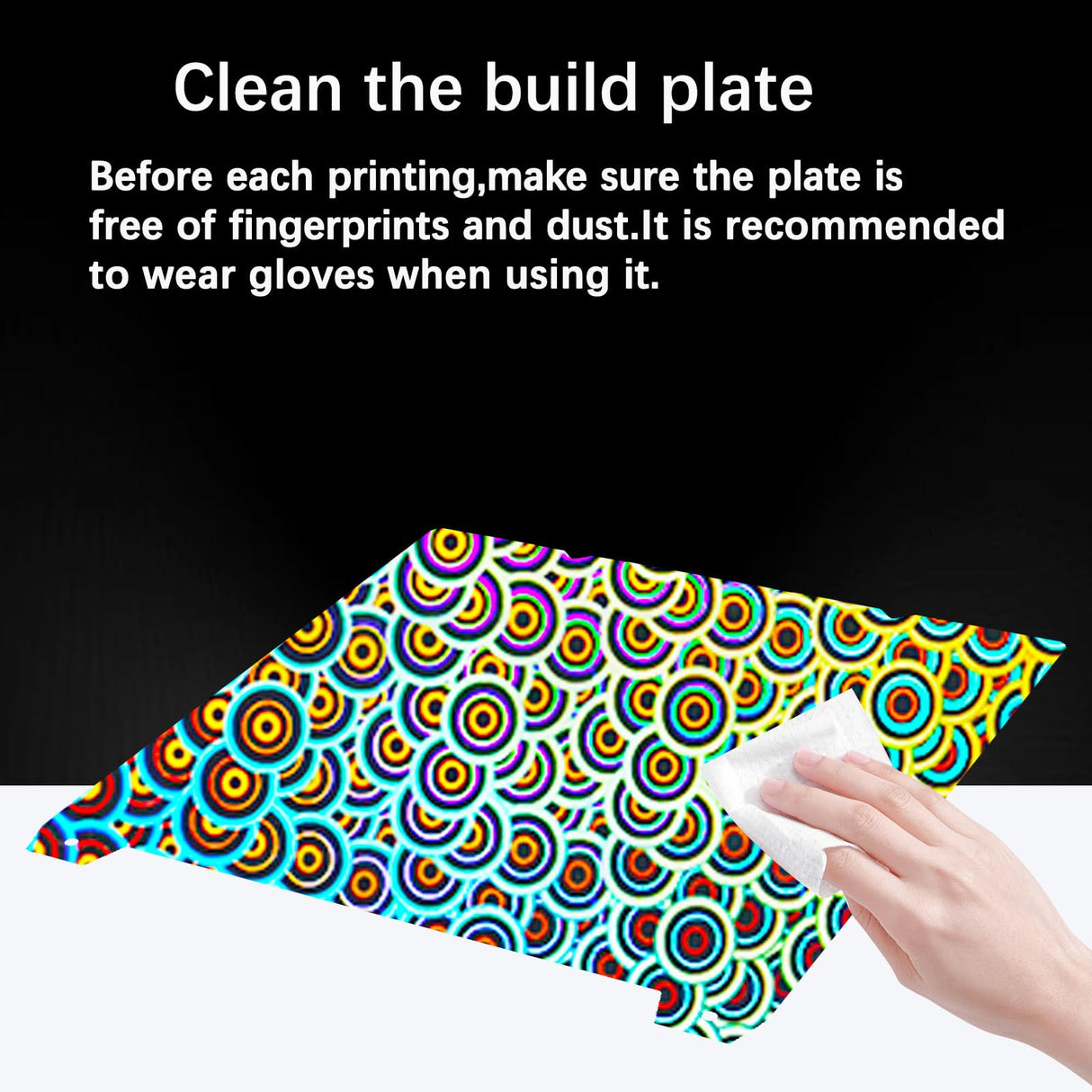 Wefuit Smooth Kaleidoscope+Skynet Pattern Build Plate for Creality K1/ K1C/Ender 3 S1/Ender 5 S1/Ender 3 S1 Pro/Ender 3 V3 KE/Ender 3 V3 SE,235x235mm Flexible Spring Steel Plate 3D Printer Platform Wefuit