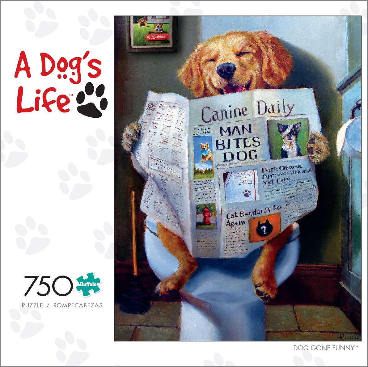 Buffalo Games - Dog Gone Funny - 750 Piece Jigsaw Puzzle Multicolor, 24"L X 18"W Buffalo Games