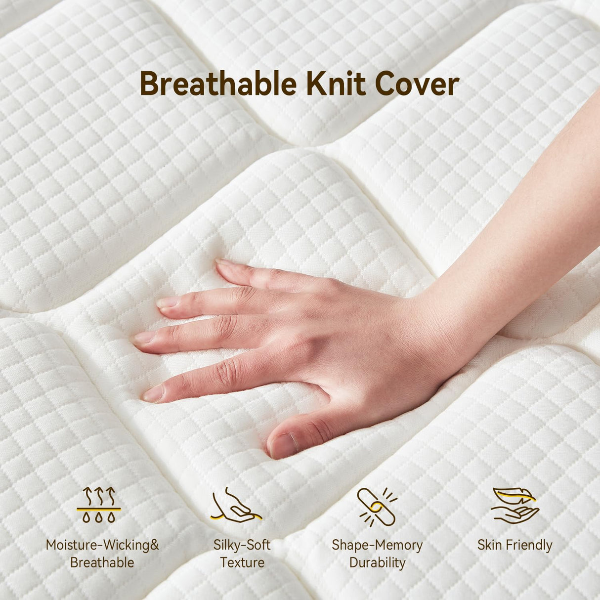 Topllen 12 Inch Twin Hybrid Mattress, Memory Foam & Individually Pocketed Springs for Motion Isolation, Edge Support & Pressure Relief, Fiberglass-Free, CertiPUR-US® Certified, Mattress in a Box Topllen