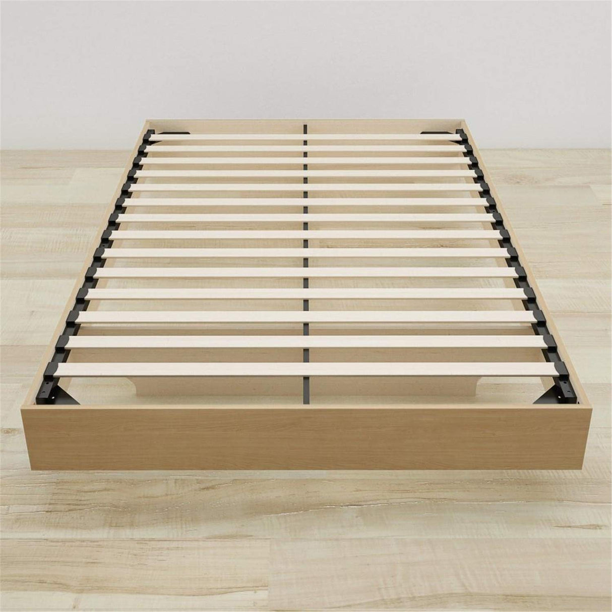 Nexera Floating Platform Bed Frame - Queen Size in Natural Maple Nexera