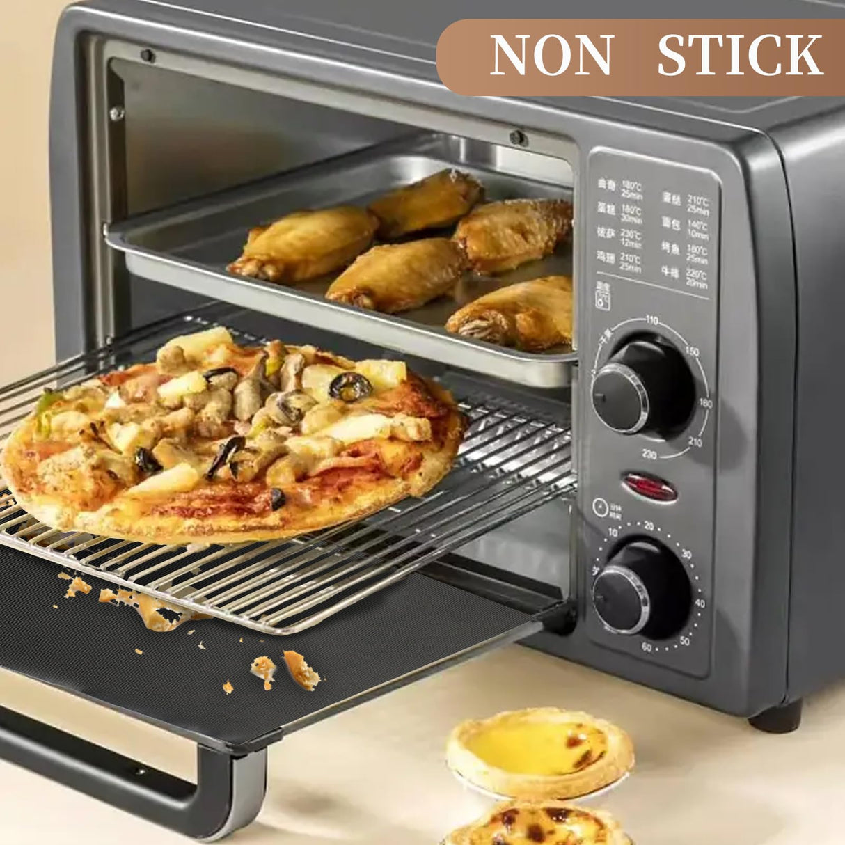 METAONLY Grill Mats For Outdoor Grill, Bbq Grill Cooking Mat, Bbq Grilling Mat, Non Stick Grill Sheets 17" X 25",4 Pack METAONLY