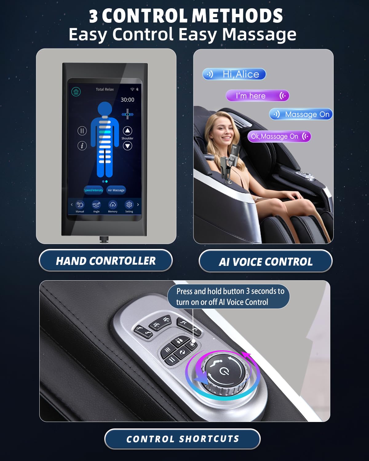 RelaxRelife 4D Full Body Massage Chair with Flexible 166° Track, Reading Light, 18 Massage Modes, 11 Techniques, 36 Airbags, Zero Gravity Recliner with Yoga Stretch and Foot Massage Black RelaxRelife