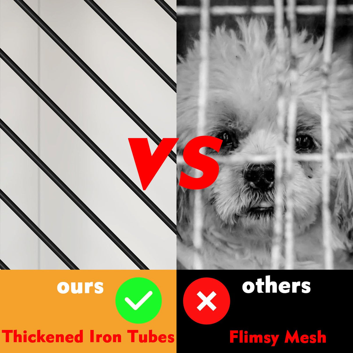 DAWNSPACES Furniture Dog Crate,81.5" Heavy Duty Wooden Dog Cage Kennel with a Storage Drawer, Shelves,Sliding Doors,Indoor Furniture Style Dog Crate Table,Dog House for Medium Dogs,White DAWNSPACES