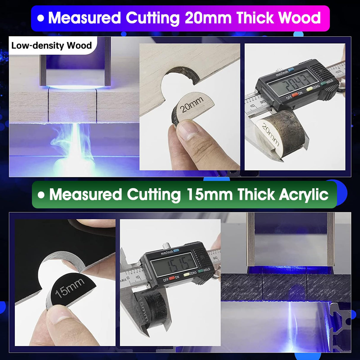 ATOMSTACK S10 Pro Laser Engraver, Laser Class 4, 10000mW Output Laser Power, Laser Engraving Machine with Touchscreen, Laser Cutter for Thick Wood and Acrylic DIY Cutting, Support Offline Engraving ATOMSTACK