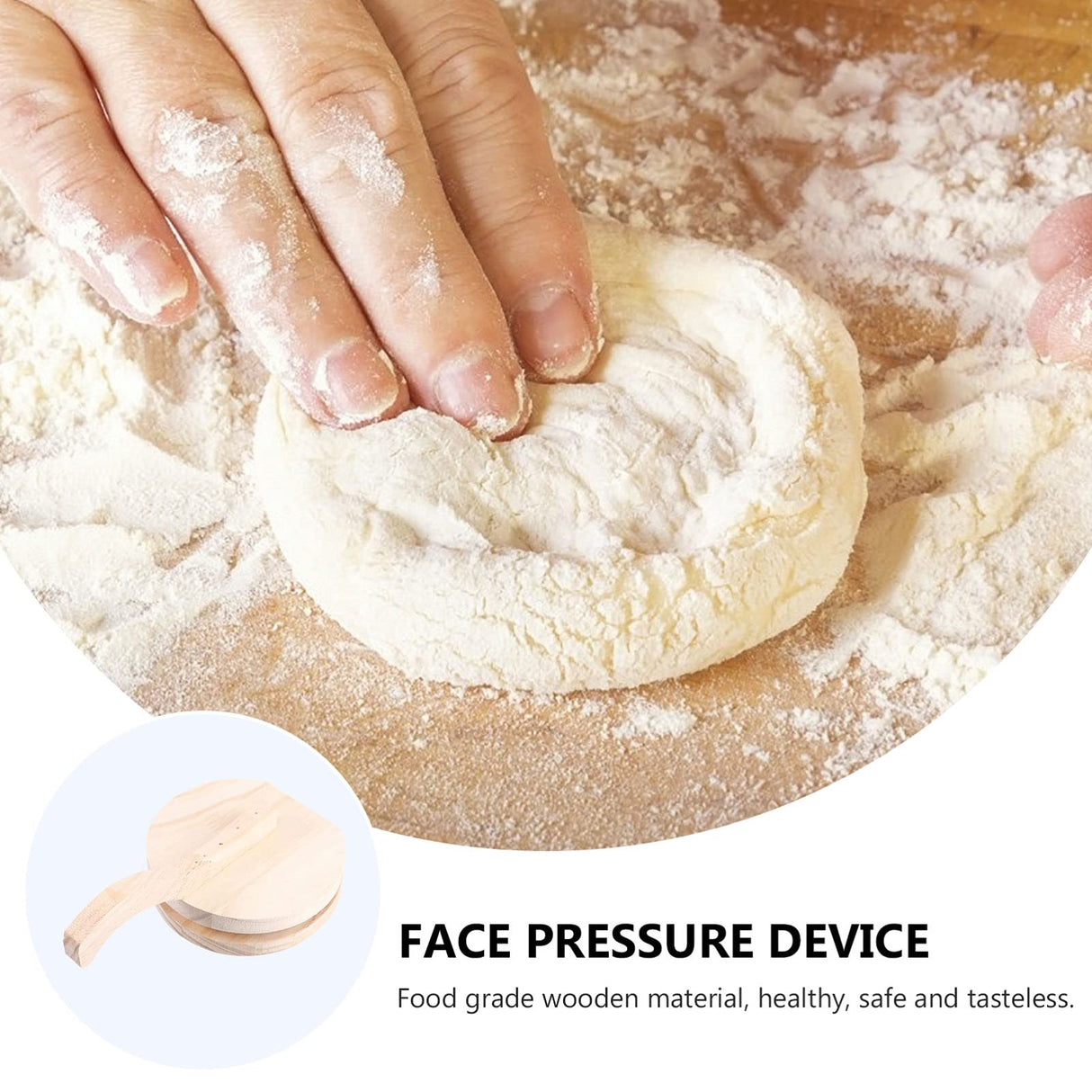 Cabilock Tortilla Press Authentic Traditional Wood Tortilla Maker Corn Tortilla Machine for Home Cabilock