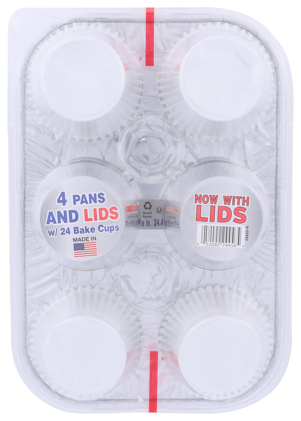 Handi-Foil Muffin Pans With Lids & Bake Cups, 1 EA Handi-Foil