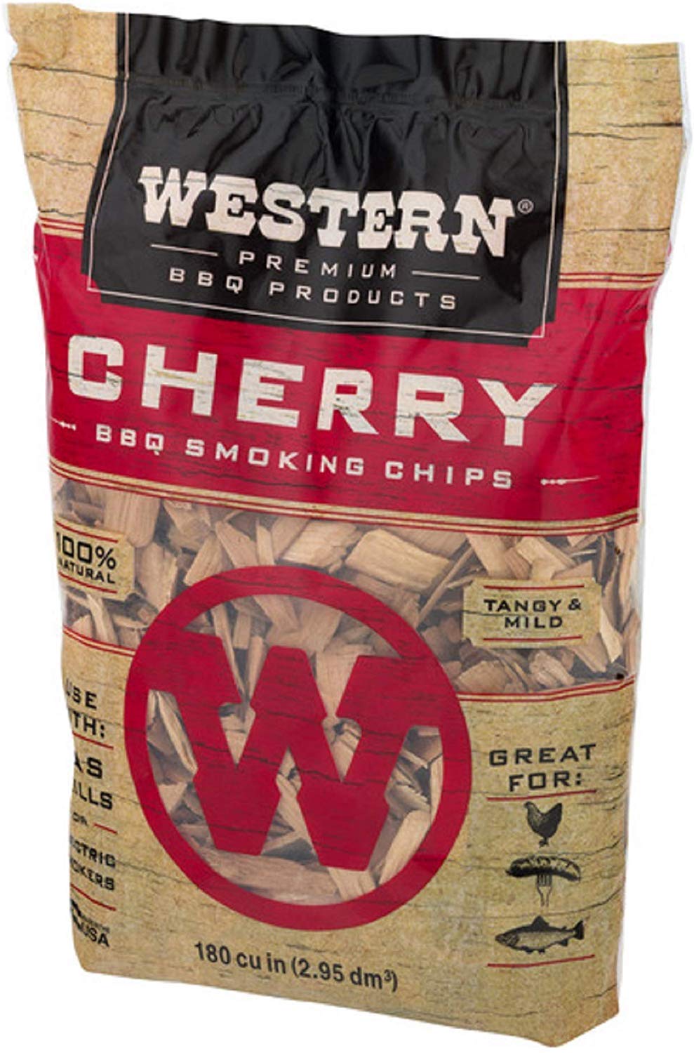Ultimate Western BBQ Smoking Wood Chips Variety Pack Bundle (3)- Apple, Pecan, and Cherry Flavors Western BBQ Prodcuts
