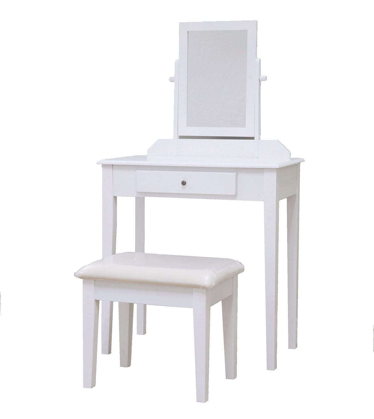 Frenchi Home Furnishing Vanity Set, One Mirror, White Frenchi Furniture