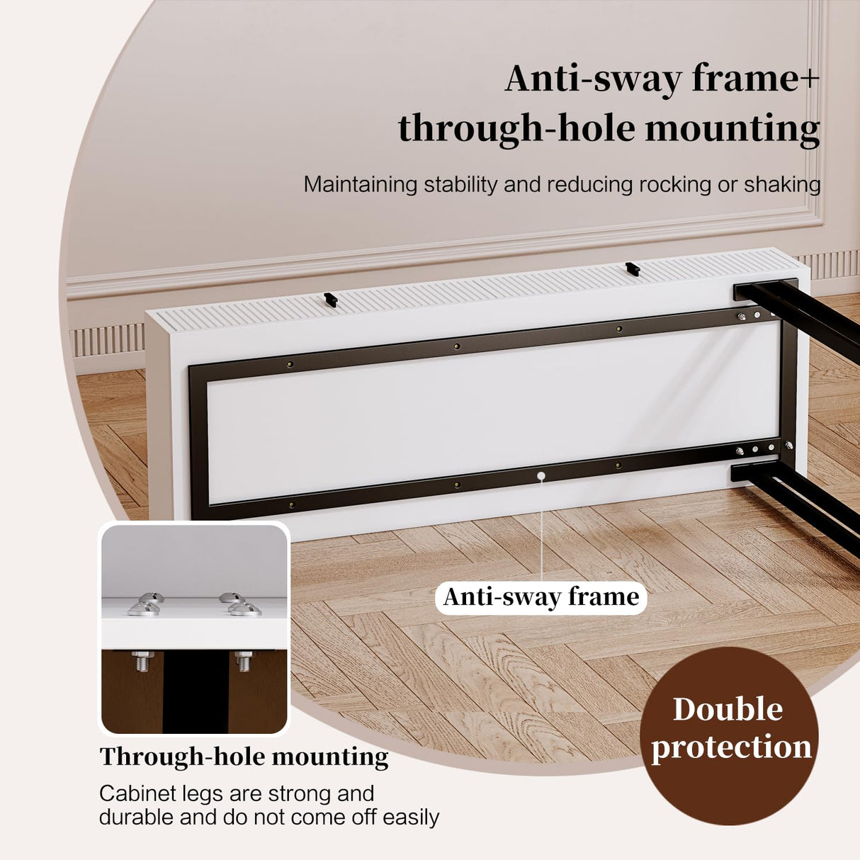 Ieejdn White with plug,Large Vanity Desk with 3 Color Touch Screen Dimming Mirror, Modern Retractable Makeup Dressing Table with Adjustable Cabinet and 5 Sliding Drawers,Vanity Table with Power Strip Ieejdn