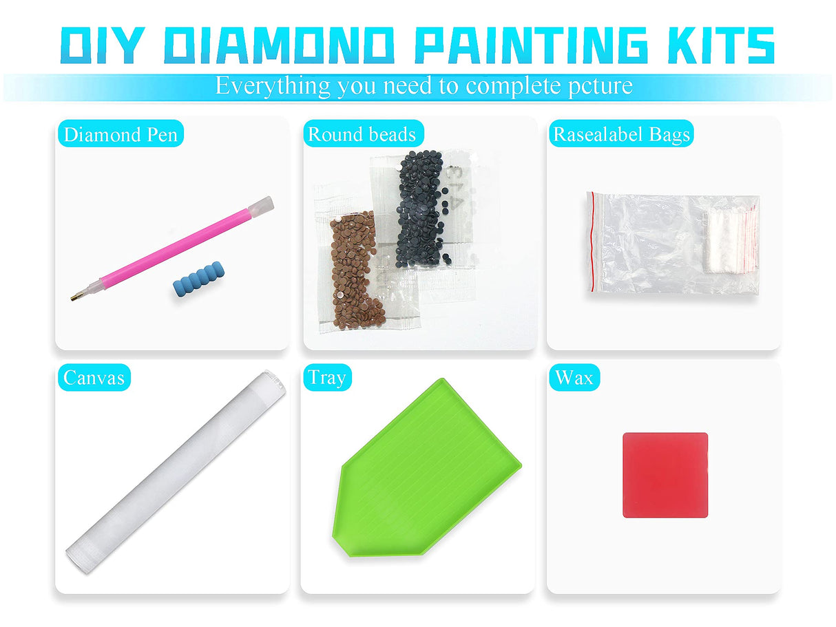 Inspirational Diamond Painting Kits for Adults - 5D Diamond Art Kits for Adults Kids Beginner, DIY Full Drill Diamond Dots Paintings with Diamonds Picture Gem Art Crafts for Adult Decor 12x16inch CEUHROG