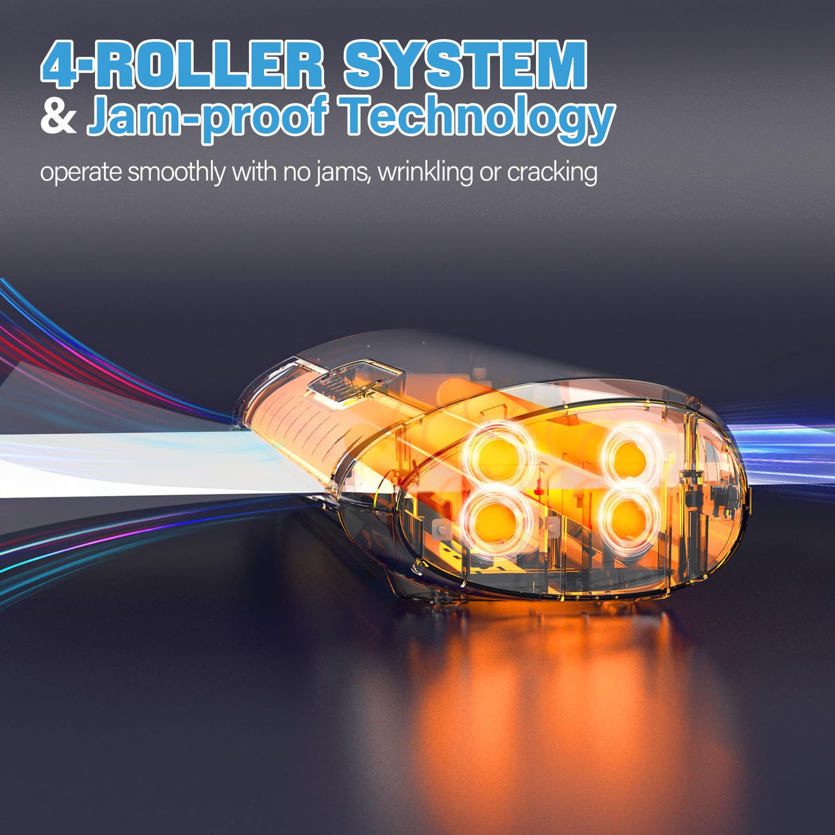 3-10 Mil Commercial Laminator Machine with Laminating Sheets, 4-Roller Jam-Free Thermal Laminator Machine 11x17, Fast Warm-up 13 Inch Laminating Machine, Hot Lamination Machine for Office School Home Qfun