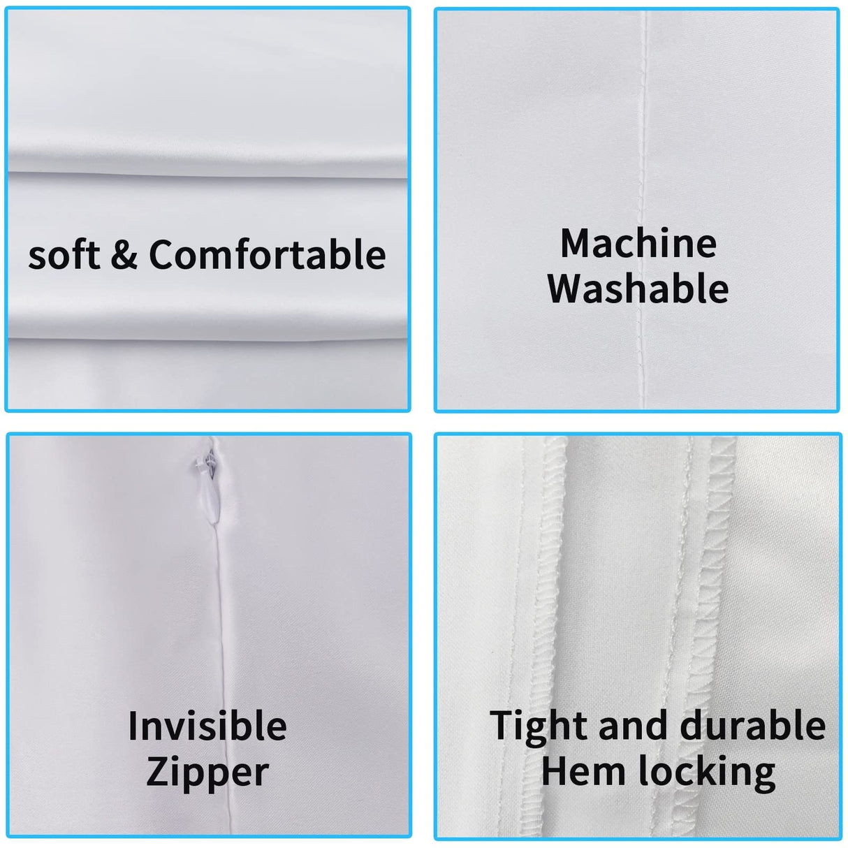 12 pcs Sublimation Blanks Pillow Cases 18"x 18" White Cushion Covers Pillow Covers Heat Transfer DIY Custom Picture Pillow Covers Glossy Satin OKBA