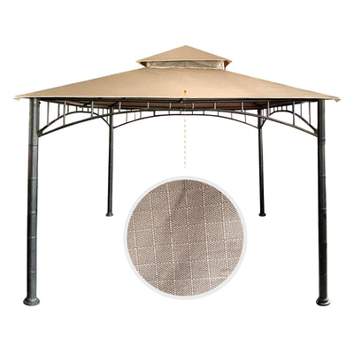 HETTRICK 10X10 Replacement Canopy roof Cover Top Only for Target Madaga Gazebo(Khaki)