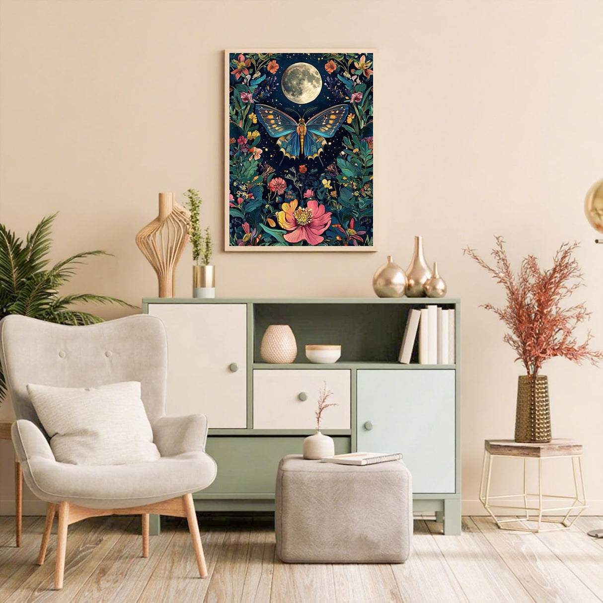 Aestalrcus Butterfly Paint by Numbers Kit for Adults, Butterfly Paint by Numbers, Adult Paint by Number Flowers Gifts and Home Decor 16 x20 Inch Aestalrcus