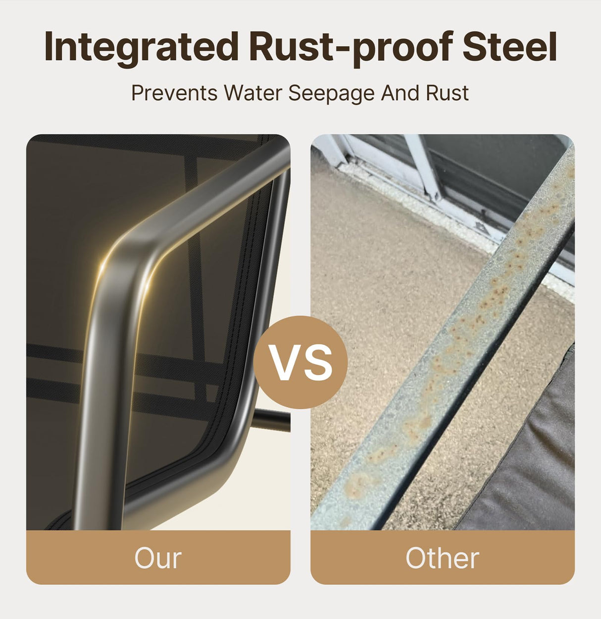 Gizoon Patio Chairs Set of 2, Patio Furniture Set with Metal Frame Glass Table, Outdoor Chairs Set of 2 for Balcony, Bistro Table and Chairs Set for Lawn, Black Gizoon