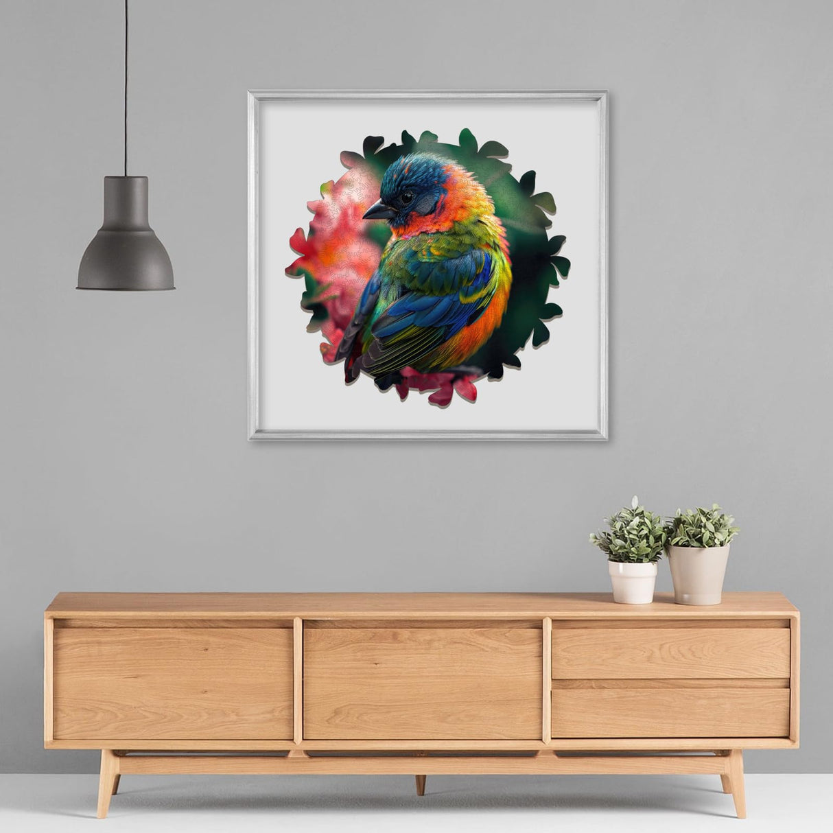 Wooden Puzzles for Adults, Finch Bird Wooden Jigsaw Puzzles 200pcs, Medium, Unique Shape Animal Adult Puzzles, Irregular Wood Puzzles Creative Gift for Adults and Kids Family Game(10.9 x 11.2 in) Qiuenisray