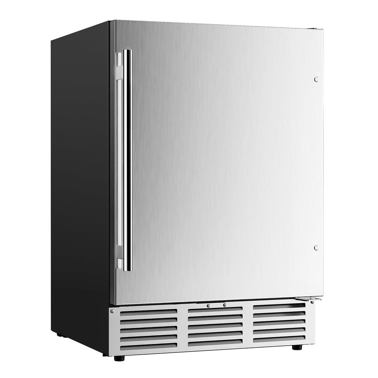 EUHOMY 24 Inch Beverage Refrigerator, Built-in and Freestanding Beverage Cooler 180 Can, Under Counter Beverage Fridge with Stainless Steel Door, Outdoor Refrigerator for Soda, Beer, Wine EUHOMY