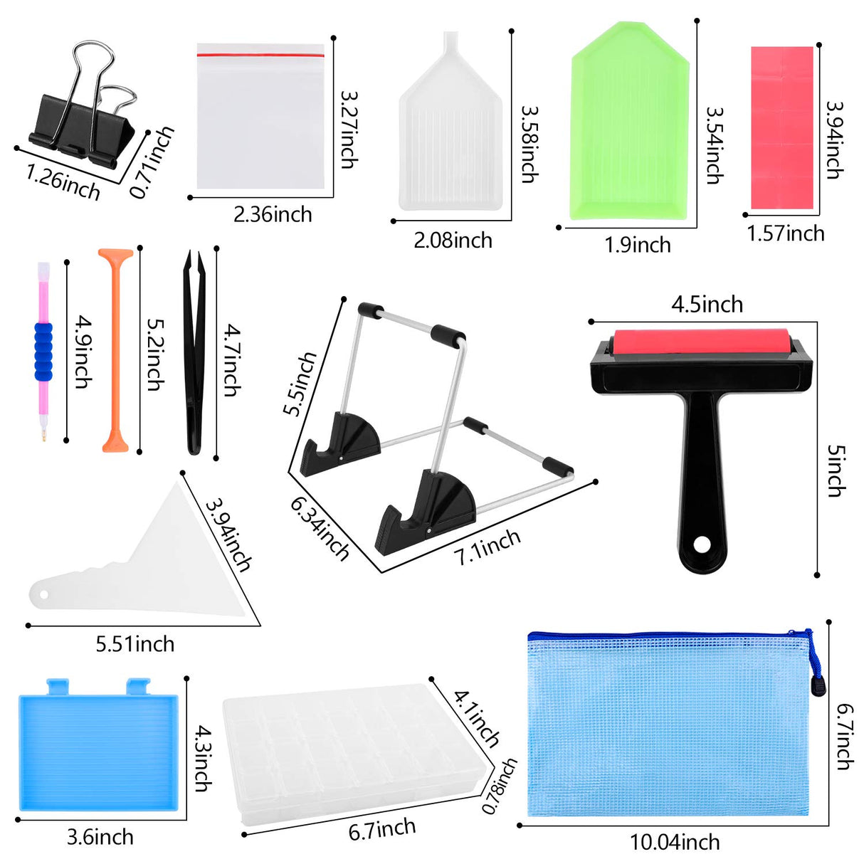 Ratukall 183PCS A4 Diamond Painting Light Pad Kit, Light Board for Diamond Painting Accessories, Tracing Light Box with 5D Painting Tools Set for Full Drill & Partial Drill Art Ratukall