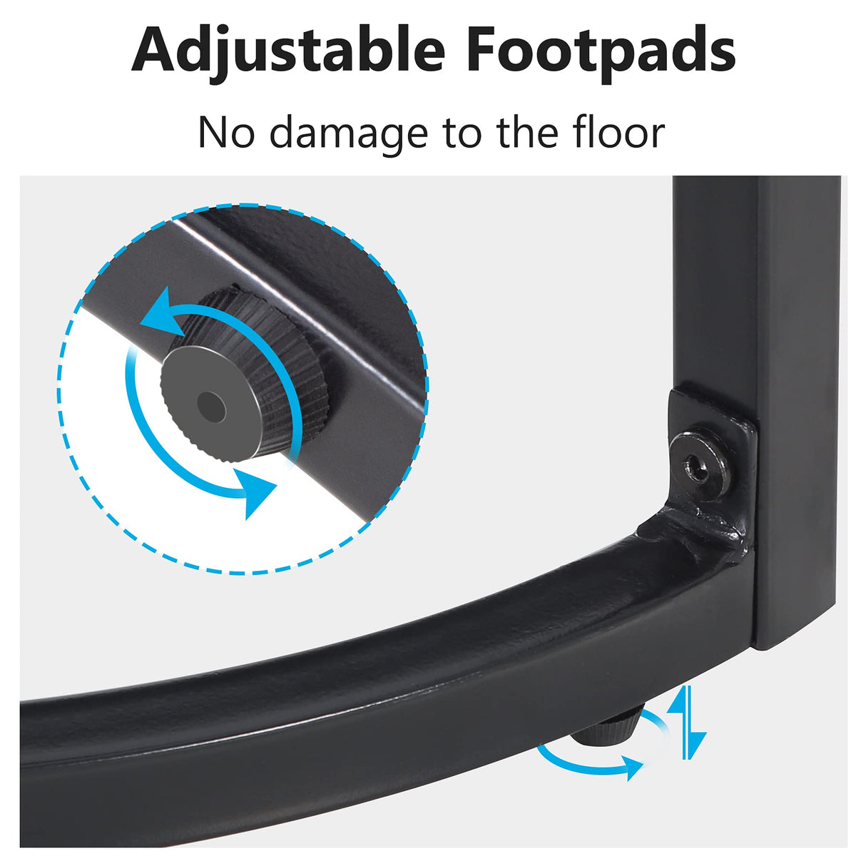 Tribesigns End Table Semi Circle, Small Half Round Side Table with Metal Frame, Wood Accent Table Slim C Table for Sofa Couch Living Room, Easy Assembly, 19.69" L x 9.84" W x 23.62" H Tribesigns