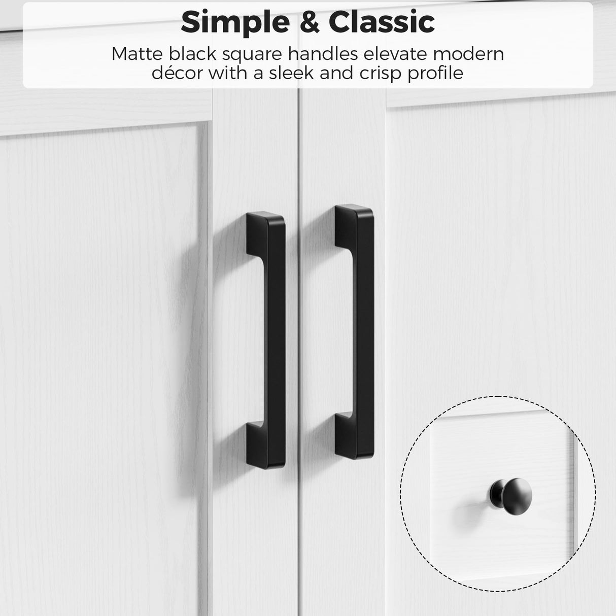 IRONCK 36" Bathroom Vanity with Sink, Freestanding Modern Bathroom Vanity Cabinet with 2 Soft-Close Doors & 2 Storage Drawers, Undermount Rectangular Ceramic Sink, Assembly Required, White IRONCK