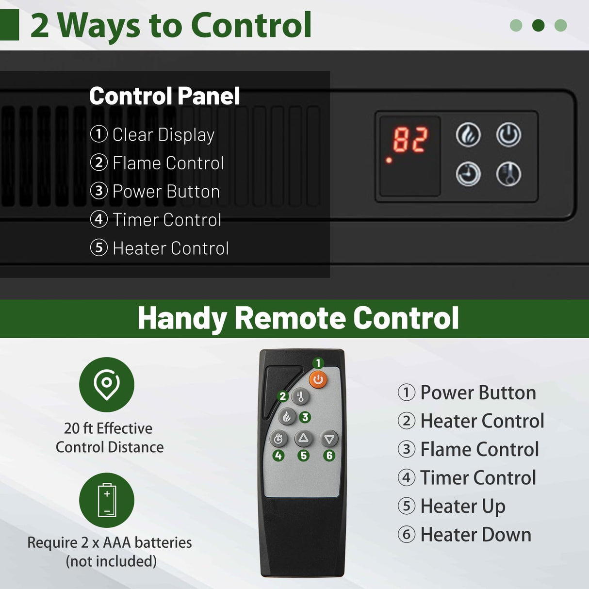 SIMOE Fireplace TV Stand with 23 Inch Fireplace, Electric Fireplace TV Console for TVs up to 65", Entertainment Center with 2 Cabinets & Remote Control, 6H Timer & 3 Flame Brightness, Brown, 58 Inches SIMOE
