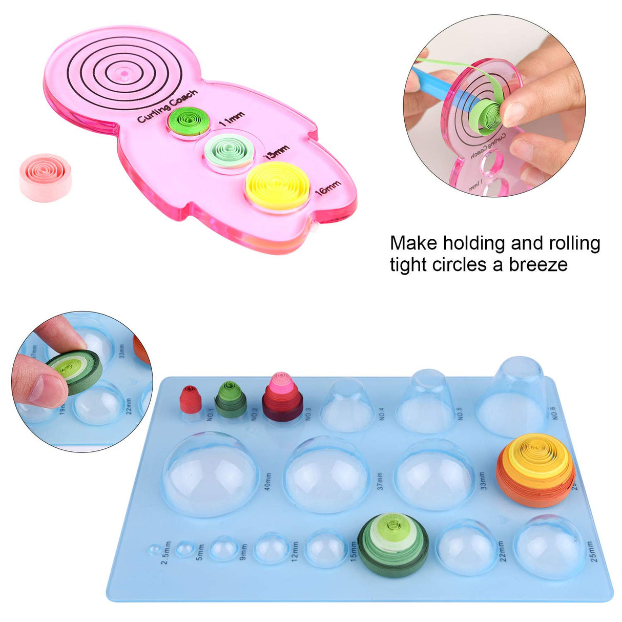 TUPARKA 19 Pcs Paper Quilling Kits 45 Colors 900 Strips Quilling Art Paper DIY Craft TUPARKA