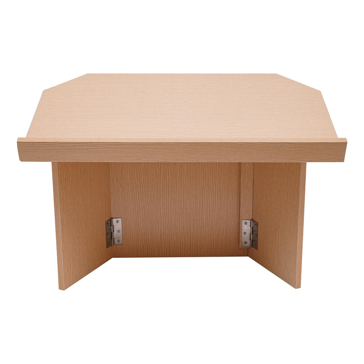 HOLMZCED Foldable Oak Podium Lectern - Portable Desktop Speaker Stand for Any Occasion HOLMZCED