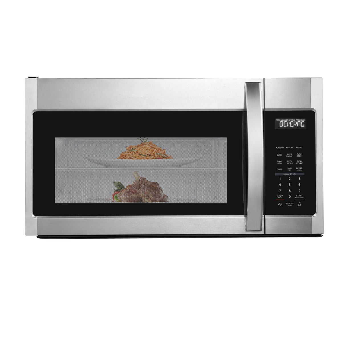 BLACK+DECKER EM044KB19 Over The Range Microwave Oven with One Touch, 1000 Watts, 400 CFM and Sensor Cooking, OTR 1.9 Cu.ft BLACK+DECKER