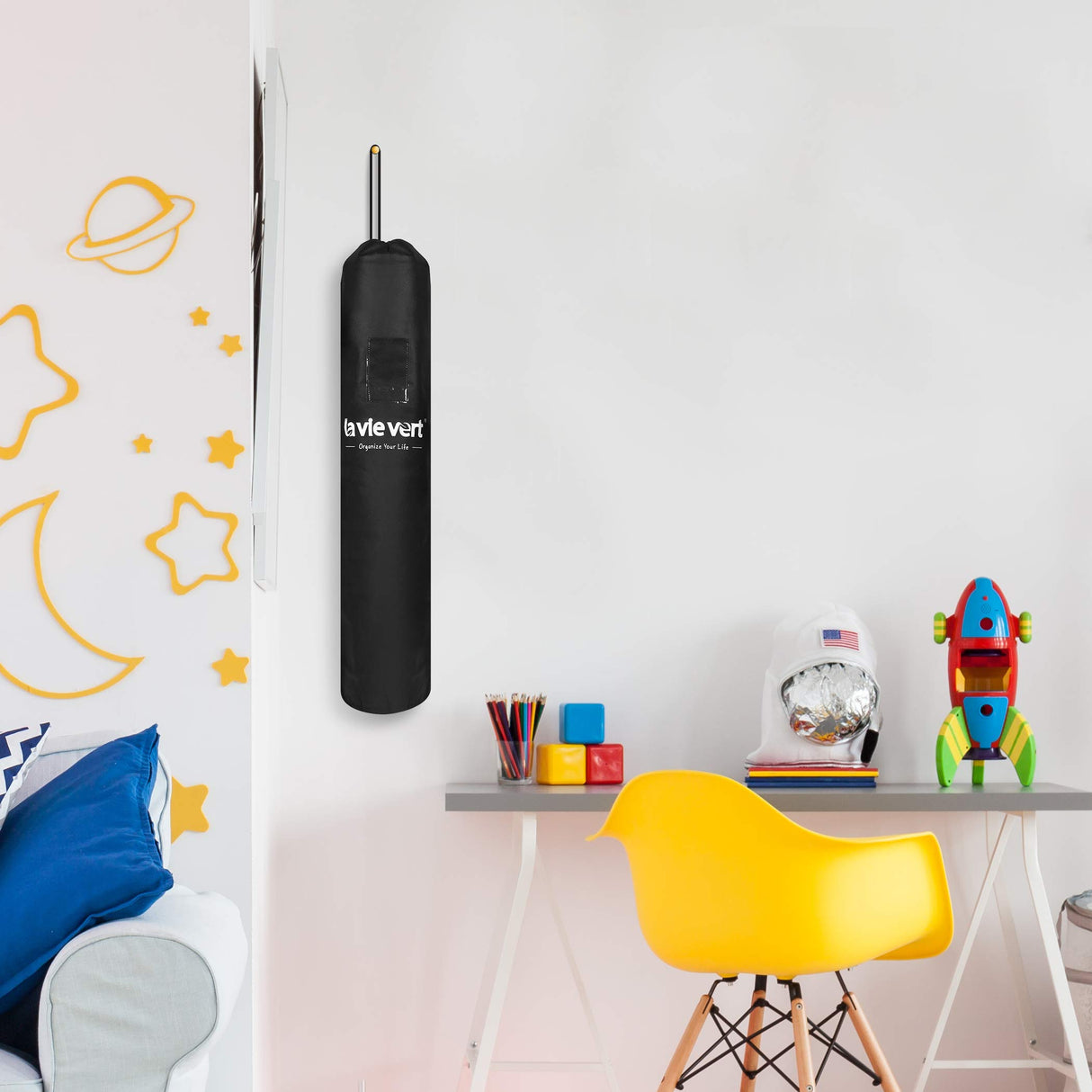 Lavievert Jigsaw Puzzle Roll Mat Puzzle Storage Saver Black Felt Mat, Long Box Package, No Folded Creases, Jigroll Up to 1,500 Pieces - Comes with A Drawstring Opening Design Bag LAVIEVERT