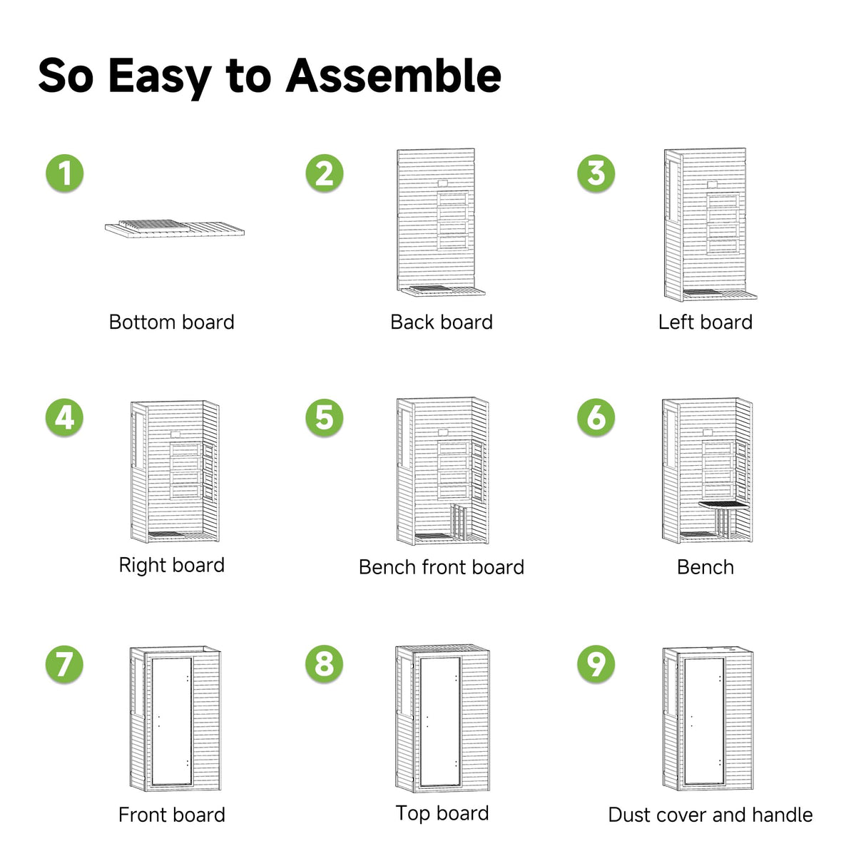 RESTISLAND Infrared Sauna for Home Sauna Room, 1 Person Low EMF Wooden 950W Indoor Sauna Spa at Home with 10min Quick Pre-Heat, LCD Control Panel and Tempered Glass Door RESTISLAND