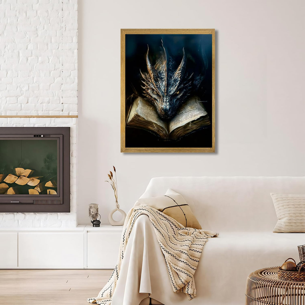 DAZZLEDOTS Diamond Art Kits for Adults, Dragon Diamond Painting Kits for Beginner Book Round 5D Full Drill Diamond Dots Crafts for Home Wall Decor Gifts 12x16 Inch DAZZLEDOTS