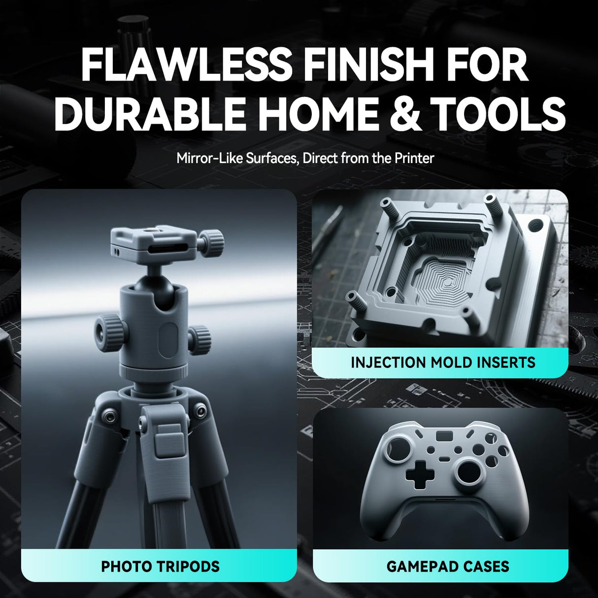 SUNLU PA6-GF 3D Filament 1.75mm 1KG, 25% Glass Fiber Nylon Filament, High Temp Resistance 417°F (214°C), Corrosion Resistance, Engineering filament, Dimensional Accuracy±0.02mm, 1KG Spool(2.2lbs),Gray SUNLU