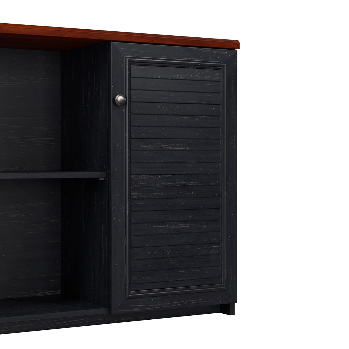 Bush Business Furniture Fairview Antique Black Accent Cabinet with Doors and Adjustable Shelves Bush Business Furniture
