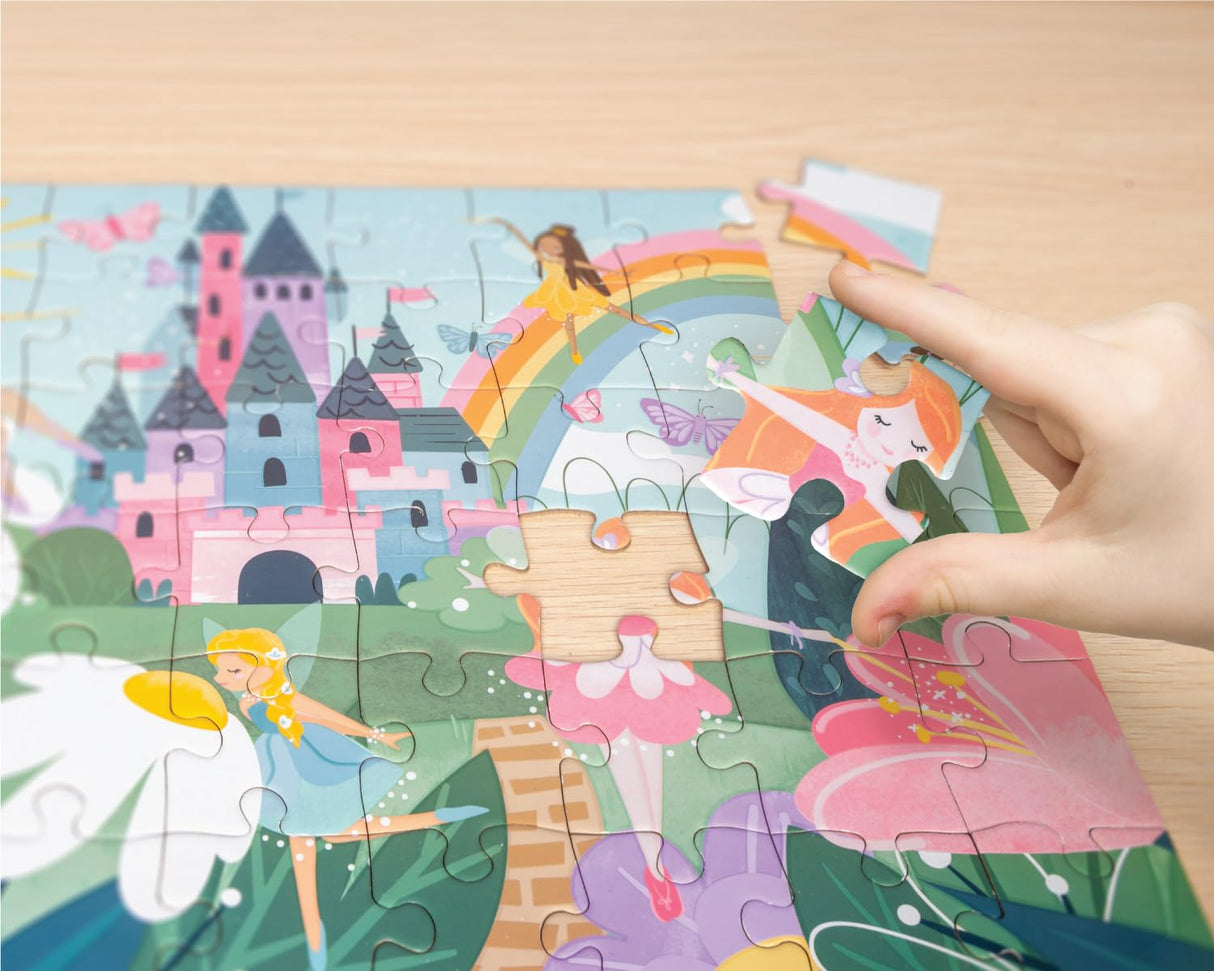 Stephen Joseph, Glow in The Dark Puzzle – Includes 48 Glow in The Dark Puzzle, Jigsaw Puzzle for Girls & Boys 3+ Years, Fairy Princess Stephen Joseph