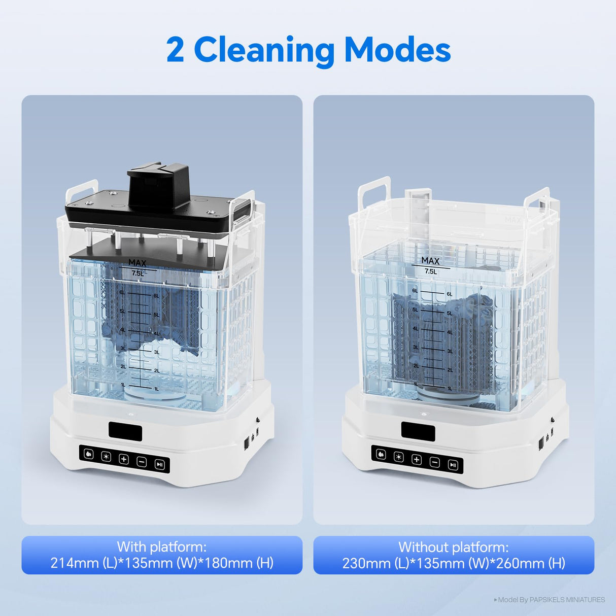 ELEGOO Mercury Plus 3.0 Larger Wash and Cure Station, Resin Curing Machine for LCD/SLA/DLP 3D Printing Models, Best for Saturn, Mars 3D Printer, Washing Size of 230 * 135 * 260mmm ELEGOO