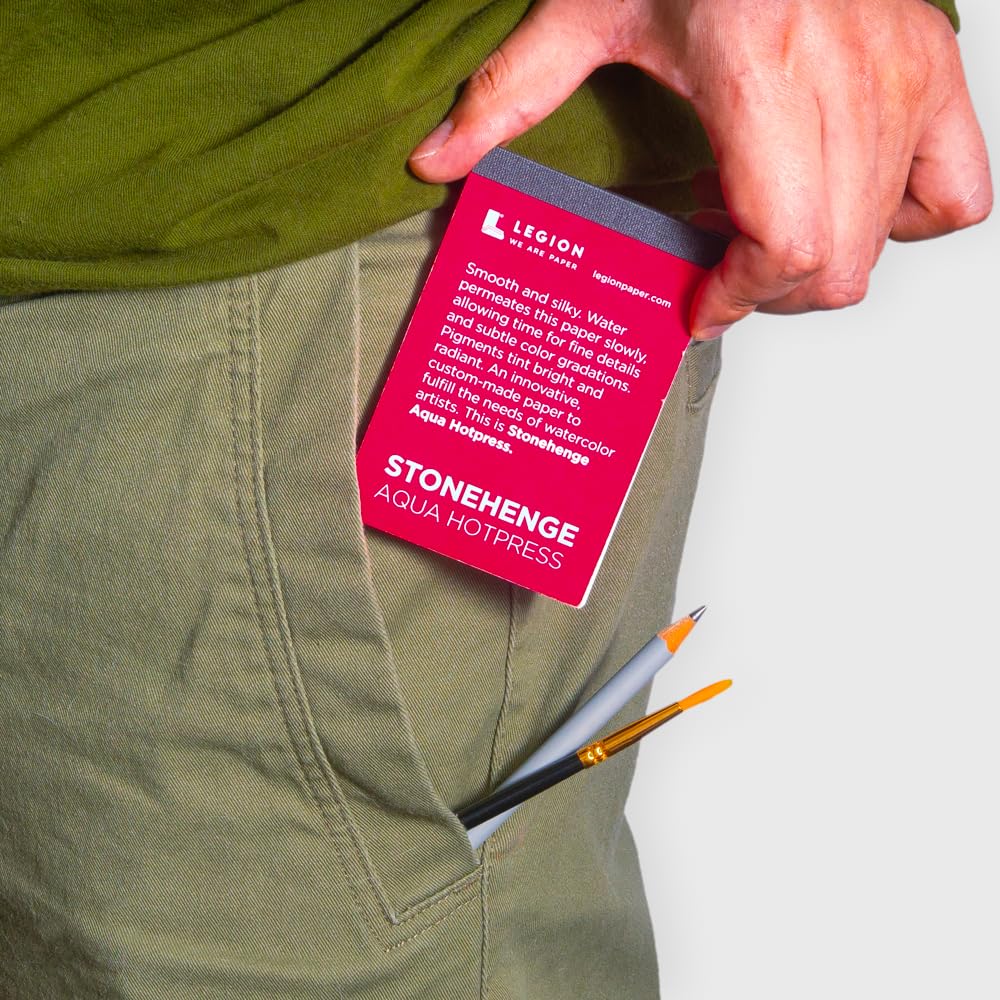 Legion Yupo Mini Artist Pad, 2.5 by 3.5 Inches, 10 Sheets, Heavy (L21-YPT153CL23) SENNELIER