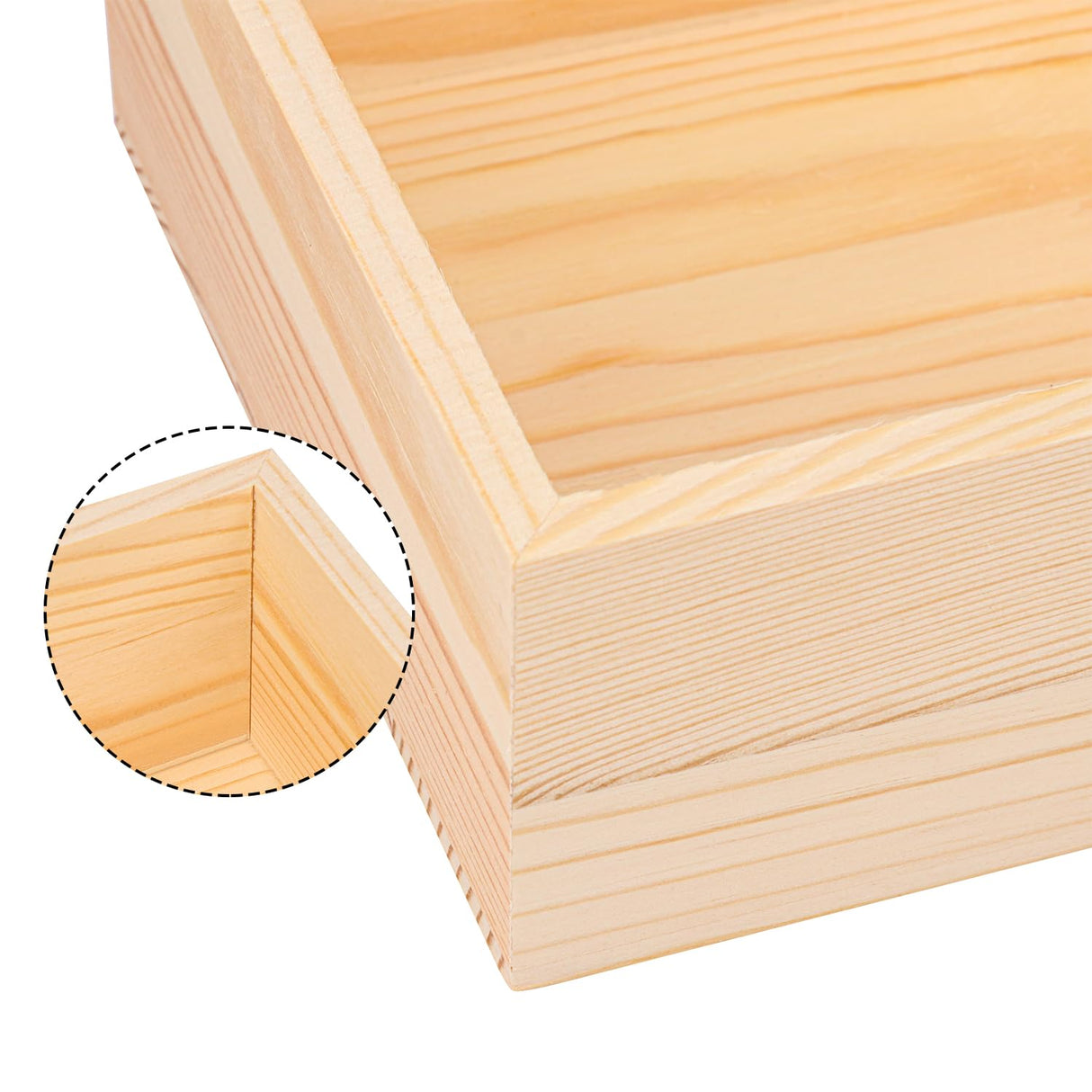 IHDYPPEW 10 Pack 6 x 6 Inches Unfinished Wooden Boxes, Small Unfinished Square Wood Box Bulk, Small Wooden Box for DIY, Jewelry Storage, Home Decor, Succulent Plant Pot IHDYPPEW