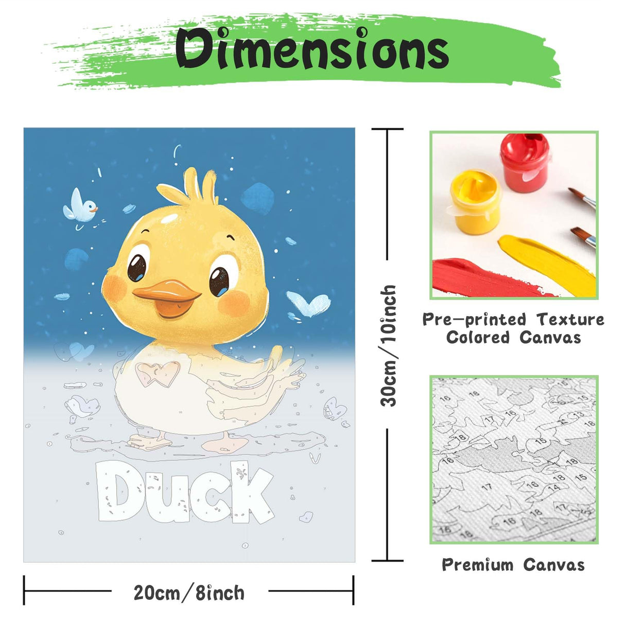 Ginfonr Framed Paint by Numbers Kit for Adults, African Women Acrylic Painting on Canvas, African Oil Painting for Beginner with Brushes, Adults Paint-by-Number for Home Wall Decor (8x8inch) Ginfonr