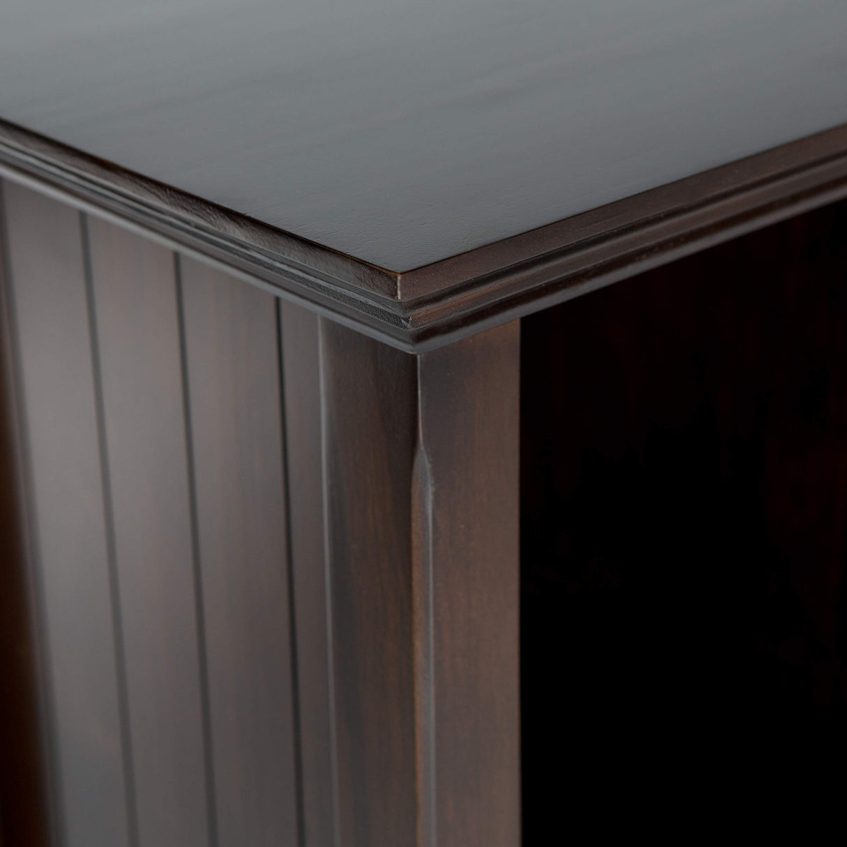 SIMPLIHOME Acadian SOLID WOOD 57 inch Wide Rustic 8 Cube Storage Sofa Table in Brunette Brown with Storage, 8 Shelves, for the Living Room Entryway and Bedroom SIMPLIHOME