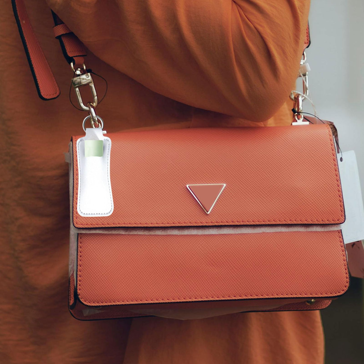 120 Pcs Sublimation Lipstick Keychain Bulk 3.94×1.57 Inch DIY Lipstick Holder Keychain with Key Ring Heat Transfer Keychain Blank Travel Keychain Small Items Organizer for Women Travel Supplies SENONAPO