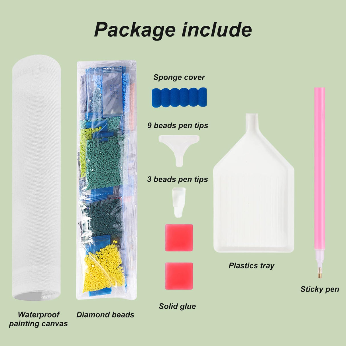 Acudotr Diamond Painting Kits for Adults, 5D DIY Diamond Art Kits for Beginners, Full Drill Diamond Painting Kits for Home Wall Decor, Birds, 12x12 Inch Acudotr