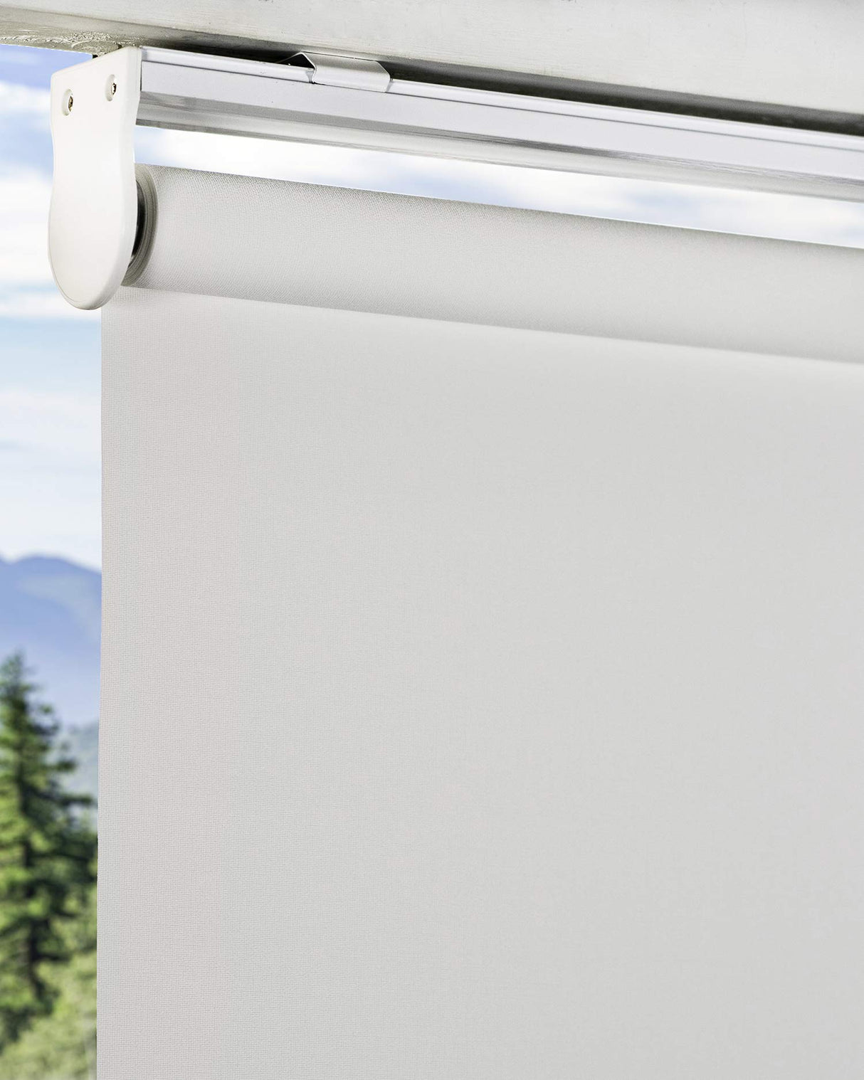 CHICOLOGY Roller Window Shades , Window Blinds , Window Shades for Home , Roller Shades , Window Treatments , Window Blinds Cordless , Door Blinds , Byssus White (Blackout), 30"W X 72"H CHICOLOGY