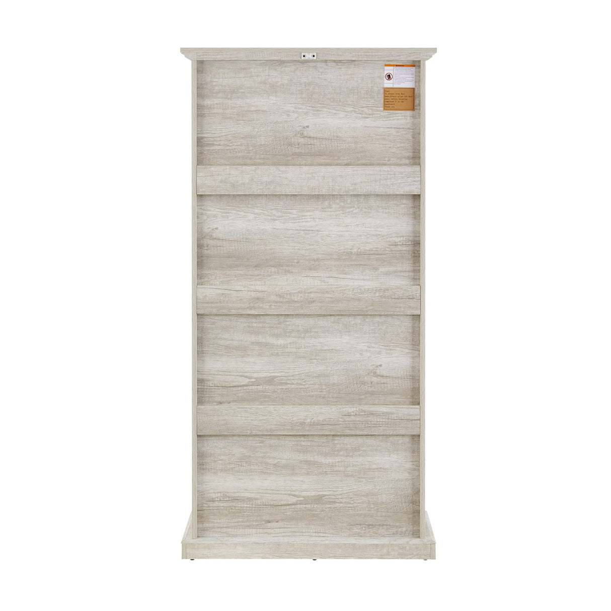 Eyisean Farmhouse Glass Bookshelf Collectors, 63''H Elegant Display Cabinet with 4-Tier Flip-Up Tempered Glass Doors, Tall Curio Cabinet for Collectors and Display, Rack for Living Room Storage(White) Eyisean