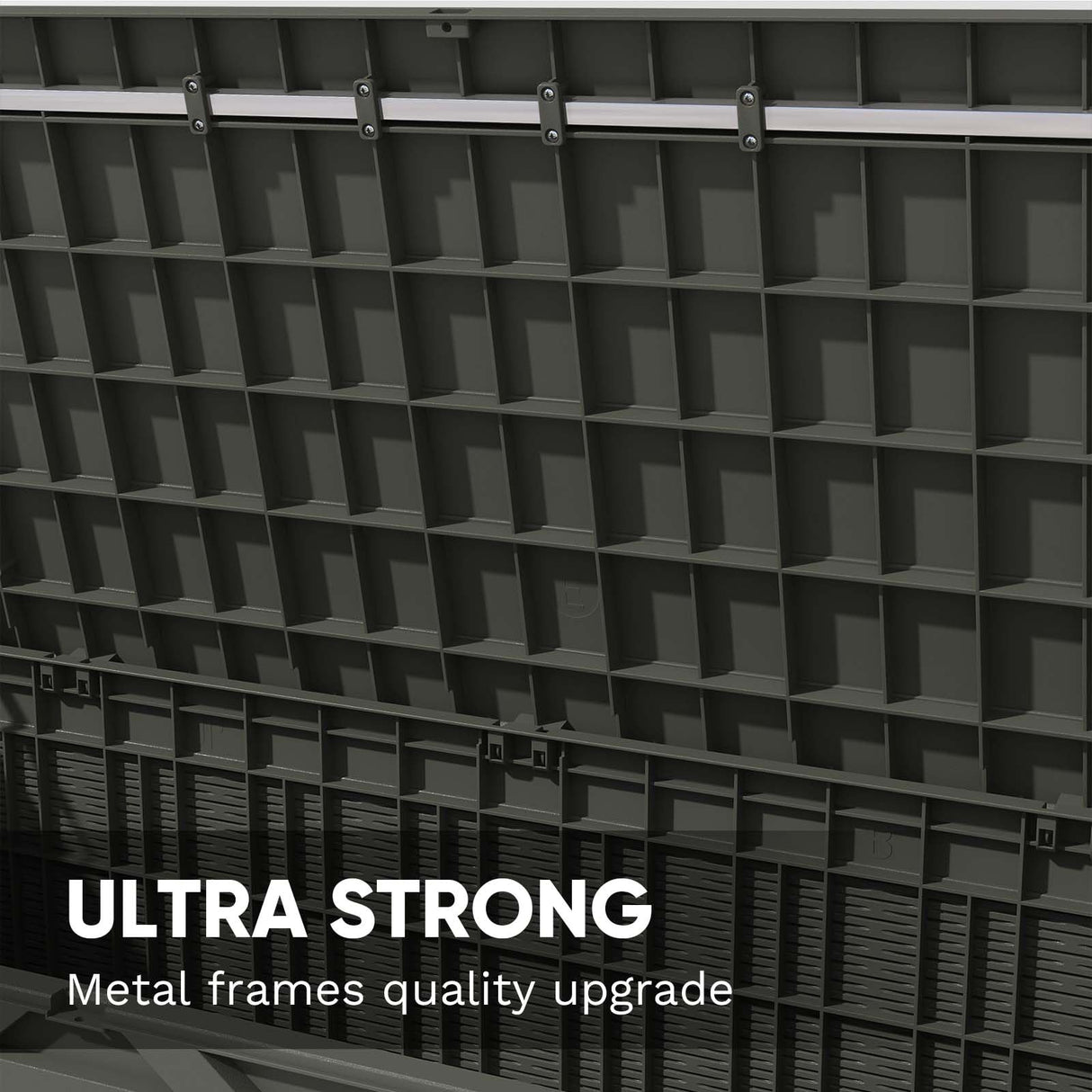 Patiowell 100 Gallon Resin Deck Box, Waterproof Large Outdoor Storage Box with Padlock for Patio Furniture, Toys and Garden Tools, Black Patiowell